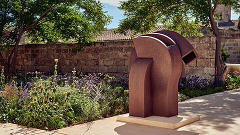 Eulogy of the Void VI (2000) by Eduardo Chillida at Hauser &amp; Wirth Menorca