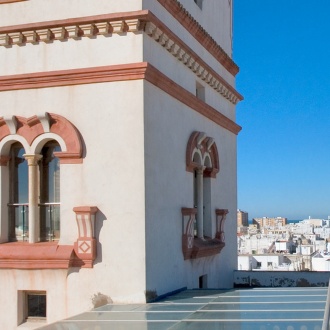 Außenansicht des Tavira-Turms, Cádiz