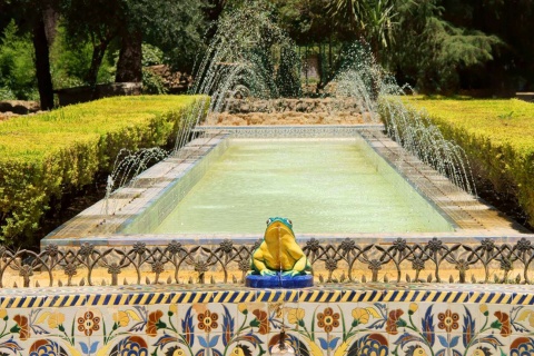 Pond in María Luisa Park, Seville