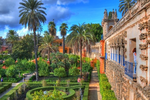 Ogrody Real Alcázar w Sewilli