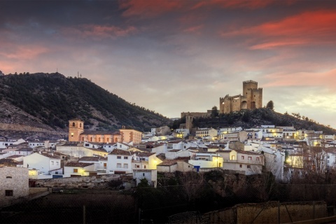 Panoramablick auf Vélez-Blanco (Almería, Andalusien)
