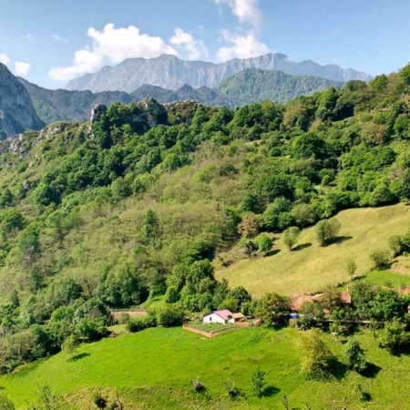 Landschaft in Ponga, Asturien