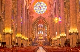 Interior da Catedral de Palma. Maiorca