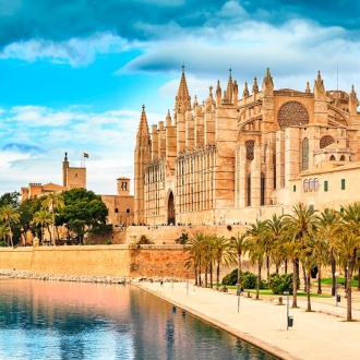 Außenansicht der Kathedrale von Palma de Mallorca
