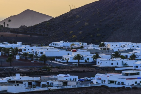 Imagem panorâmica de Uga (Lanzarote, Ilhas Canárias)