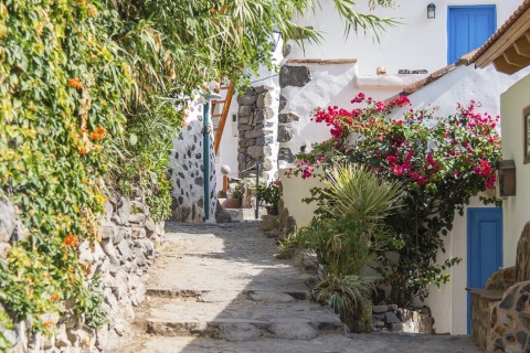 Uma rua de Valle Gran Rey (La Gomera, Ilhas Canárias)