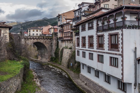 View of Potes in Cantabria