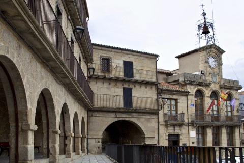 Plaza Mayor von Fermoselle in Zamora (Kastilien-León)