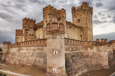 Замок Мота в Медина-дель-Кампо (Вальядолид, Кастилия-и-Леон).