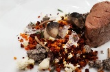 Haute Cuisine-Gericht mit Trüffeln aus Soria