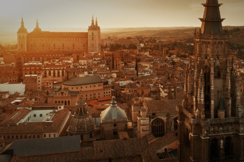 Widok na Toledo z lotu ptaka