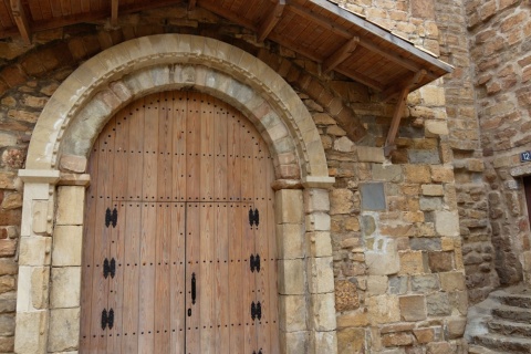 Vista de la iglesia de Tremp, Cataluña