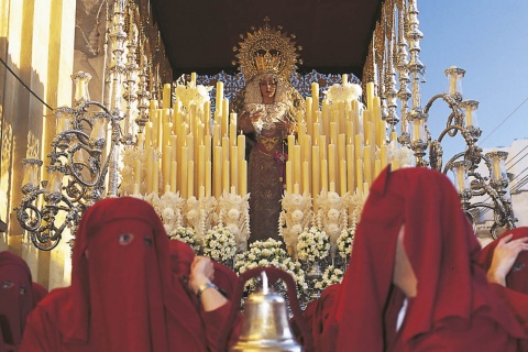 One of the processional sculptures during Easter Week in Malaga
