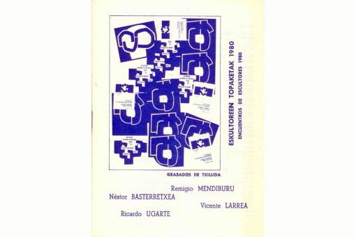 Cartaz dos Encontros de Escultores de 1980. Cortesia Artium Museoa