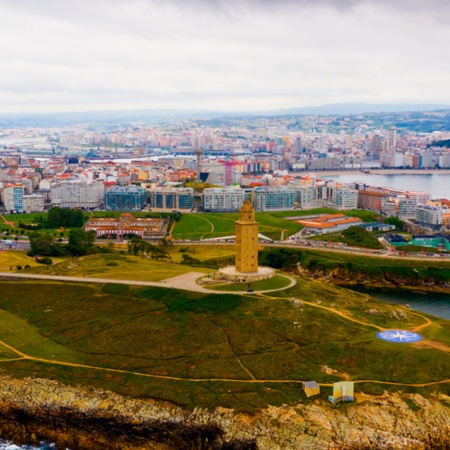 Blick von A Coruña.