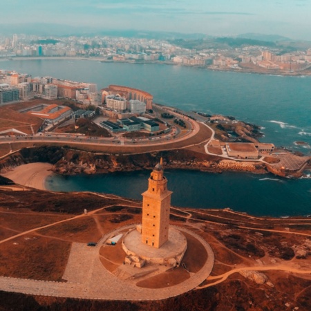 Panoramic view of A Coruña