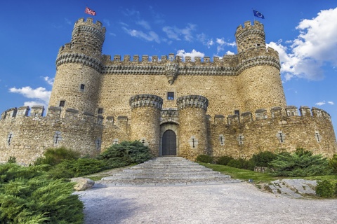 Château de Manzanares el Real (région de Madrid)