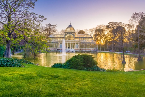 Palazzo di Cristallo nel Parco del Retiro a Madrid