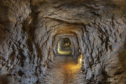 Interior of a mine in La Unión (Region of Murcia)