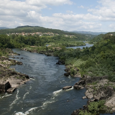 Река Миньо, протекающая по территории населенного пункта Арбо