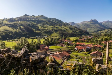 View of Liérganes (Cantabria)