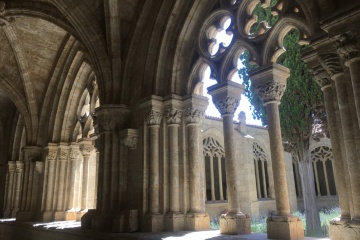 シウダッド・ロドリーゴ大聖堂の回廊。サラマンカ