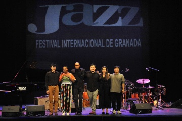 Groupe lors du festival international de jazz de Grenade