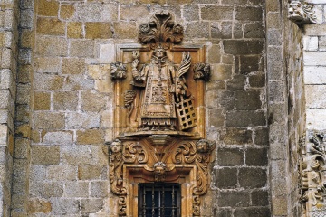 Détail de la cathédrale de Mondoñedo (province de Lugo, Galice)