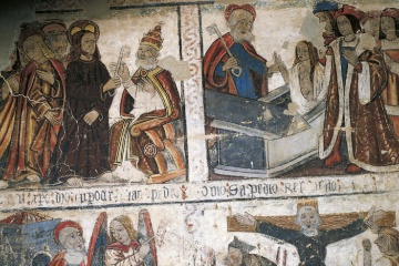 Afrescos do Museu Diocesano de Mondoñedo (Lugo, Galícia)