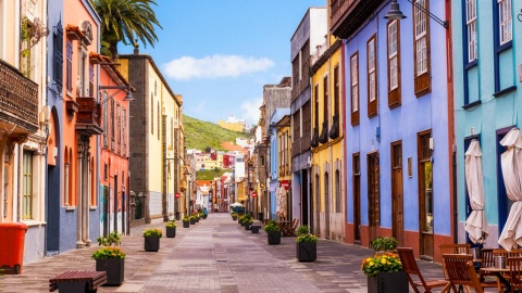 Rua San Agustín, em San Cristóbal de la Laguna (Tenerife)