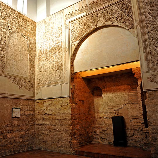 Interior da sinagoga de Córdoba