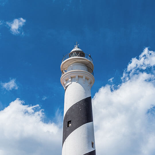 ファヴァリシュ灯台。メノルカ島