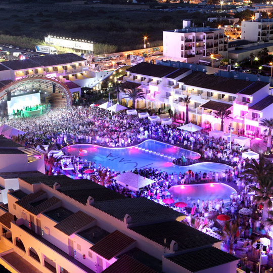 Ushuaia club, in Ibiza (Balearic Islands)