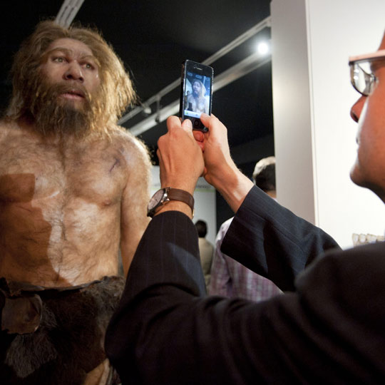 Exposition au musée de l'évolution humaine à Burgos