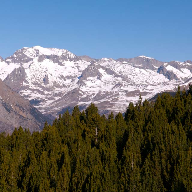 ウエスカ県のピレネー山脈