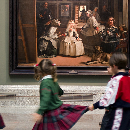 Educational activity in the Prado Museum in Madrid