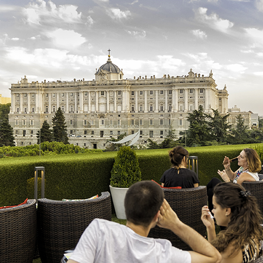 Palacio Real desde la terraza Sabatini