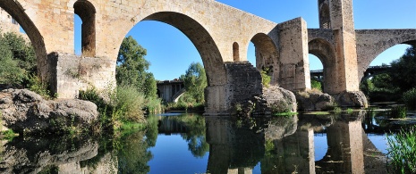 Mediaeval bridge in Besalú