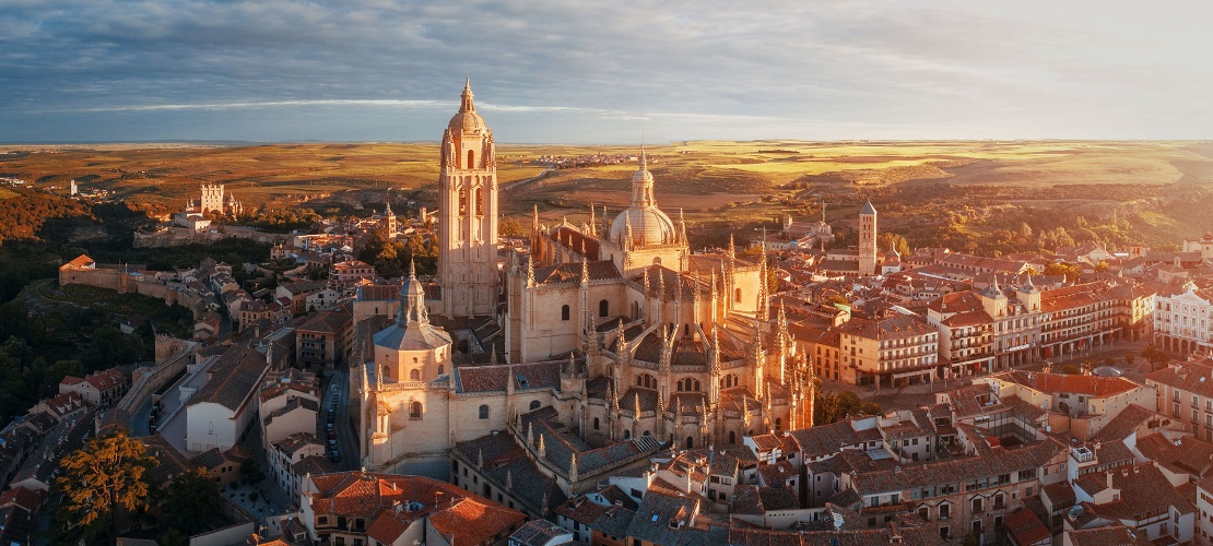 Blick auf Segovia, Kastilien-León