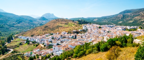 View of the municipality of Carcabuey in Cordoba, Andalusia