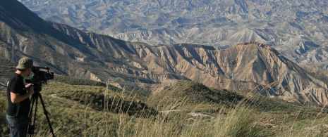 Filmando no deserto de Tabernas, Almería