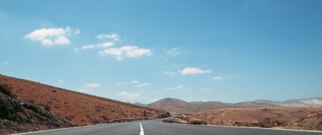 Estrada em Fuerteventura