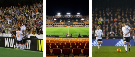 Fans, stadium and players of Valencia CF, Region of Valencia