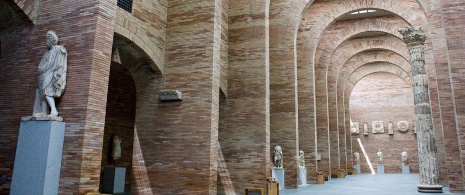 Inside of the National Museum of Roman Art in Merida 