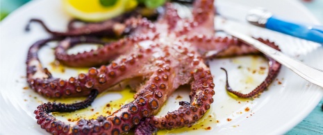 Baked octopus