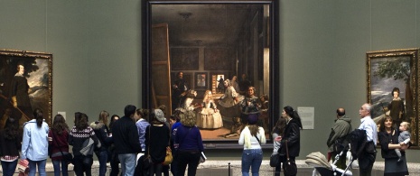 Velázquez room with Las Meninas (The Ladies-In-Waiting) at the back