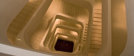 Staircase in the CaixaForum Madrid