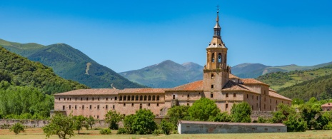 View of the Monasterio San Millán de Yuso in San Millán de la Cogolla, La Rioja