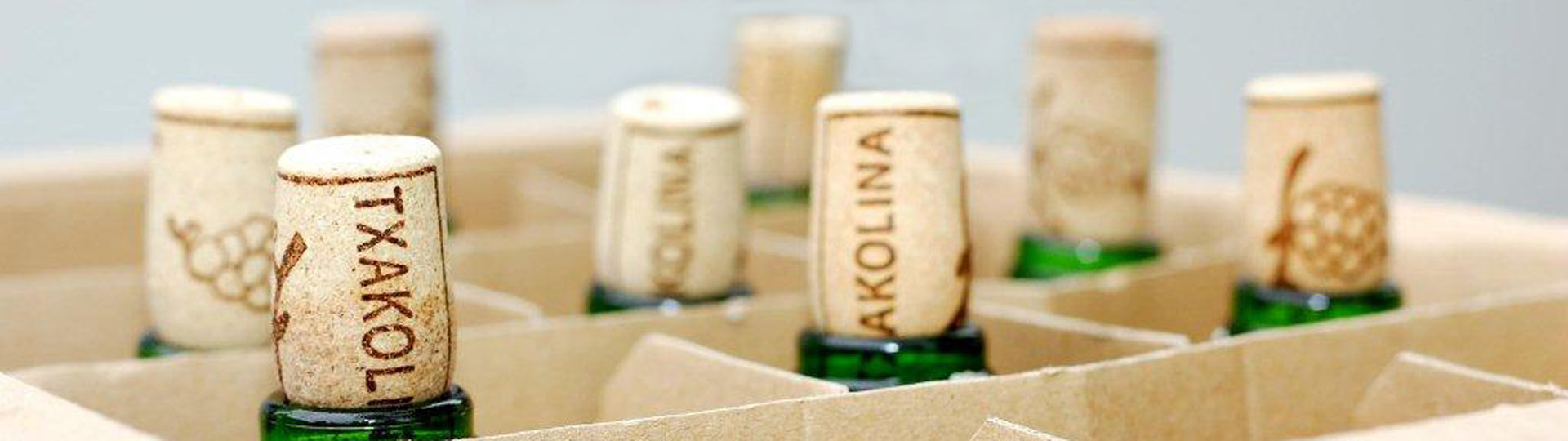 Corks from Txakoli bottles