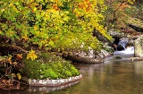エクストレマドゥーラにあるアンブロス渓谷の秋の風景